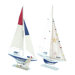 Modern Wooden Sailing Boat (Set of 2)