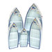 Wooden Boat Decor (Set of 5)
