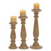 Wood Candlestick (Set of 3)