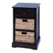 Cabinet with 2 Wicker Baskets