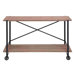 Accent Metal Wood Console Table