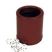 Leather Dice Cup with Five Dice