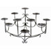 Spandrels Hearth Iron Candelabra