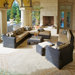 Resort 10 Piece Deep Seating Group with Cushions