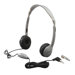 Leatherette Ear Cushioned Personal Educational Headphone with Volume Control