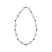Garnet Coin and Baroque Pearls Necklace