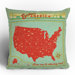 Anderson Design Group Explore America Throw Pillow