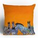 Clara Nilles Candy Stripe Zebras Throw Pillow