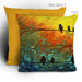 Madart Inc. Birds Of A Feather Throw Pillow