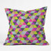 Bianca Green Polyester Ocean of Pyramid Indoor/Outdoor Throw Pillow