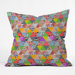 Bianca Green Polyester Lost in Pyramid Indoor/Outdoor Throw Pillow