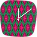 Wagner Campelo Ikat Leaves Clock