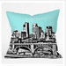 Bird Ave Minneapolis Throw Pillow