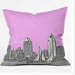 Bird Ave San Diego Throw Pillow
