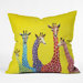 Clara Nilles Polyester Jellybean Giraffes Indoor/Outdoor Throw Pillow