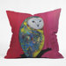 Clara Nilles Polyester Owl On Lipstick Indoor/Outdoor Throw Pillow