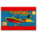 Space Patrol Car with Radio Operator Canvas Wall Art