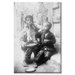 Two Neapolitan Children Slurp Down Spaghetti Canvas Wall Art