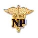 Nurse Practitioner Caduceus Emblem Pin