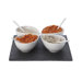 White Basics Slate 9-Piece Square Teardrop Dipping Set