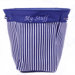 "My Stuff" Striped Canvas Tote