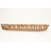 Costa Brava Iron Boat with 9 Mercury Glass Candle Holder