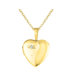Heart Shaped Cross Locket with Diamod Necklace