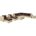 Cohesion 11 Piece Sectional Deep Seating Group with Cushions