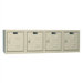 Premium Stock Lockers - Four-Wide Wall Mount (Unassembled)
