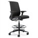Think Leather Height Adjustable Drafting Stool