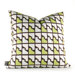 Estrella Faux Houndstooth Pillow in Grass