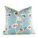 Aequorea Rhythm Stencil Pillow in Cornflower