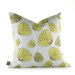 Aequorea Floating Lotus Pillow in Silver and Grass