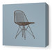 Modern Classics 1951 Stretched Wall Art in Cornflower and Chocolate