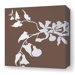 Morning Glory Stretched Wall Art in Chocolate
