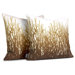 Field Grass Throw Pillow in Amber