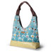 Reagan Stencil Handbag in Aqua