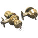 Front Door Knob Entry Lockset and Single Cylinder Deadbolt Combination (Set of 3)