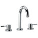 J16 Bath Series Two Lever Handle Roman Tub Faucet with Goose Neck Spout
