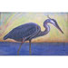 Coastal Blue Heron Outdoor Wall Hanging