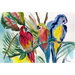 Coastal  Parrot Family Door Mat