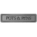 Fun In The Kitchen Pots And Pans Horizontal Pull in Antique Pewter