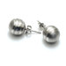 Modern Silver Designs Diamond Cut Sterling Silver Engraved Ball Earrings