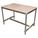 Aluminum I Frame Work Table with Poly Top