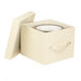 Tabletop Storage Faux Leather Dessert Plate Chest