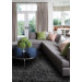 Tribeca Chunky Shag Black/Silver Rug