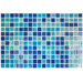 Colour Blend 12" x 18" Glass Mosaic in Piscis