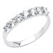14K Gold Round Cubic Zirconia Ring