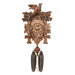 Cuckoo Clock with Five Leaves and One Bird