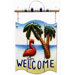 Flamingo Welcome Outdoor Sign